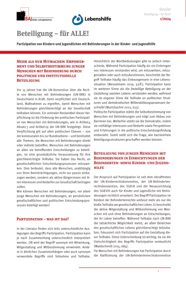 Fallstudie: Beteiligung - für ALLE! | Dossier