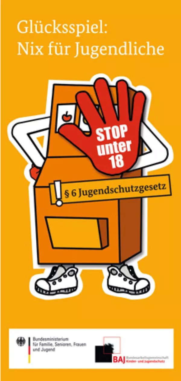 Flyer: Glücksspiel: Nix für Jugendliche