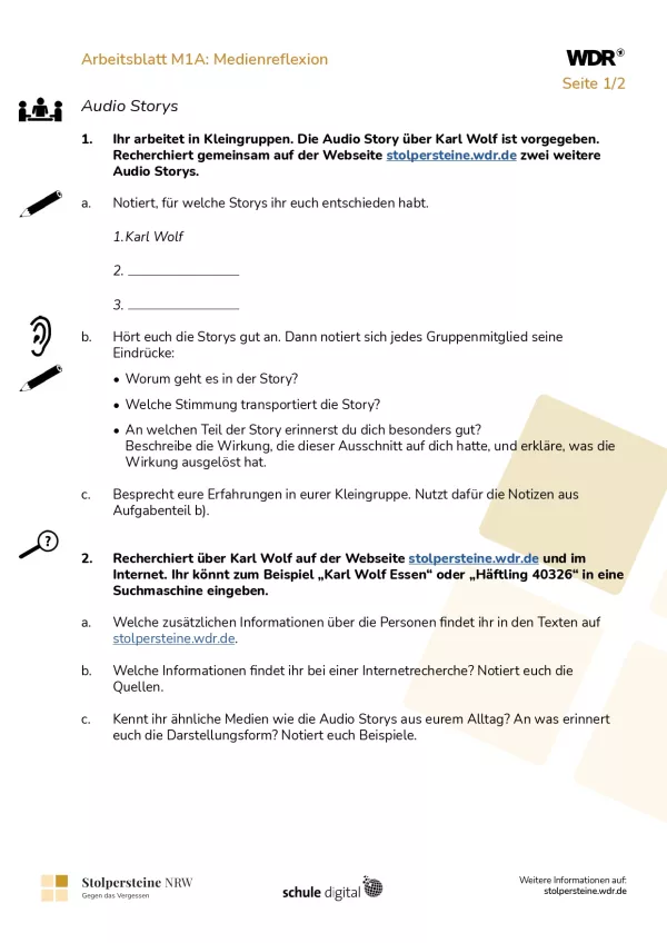 Entdeckendes: Modul M: Medienreflexion: Digitales Storytelling analysieren