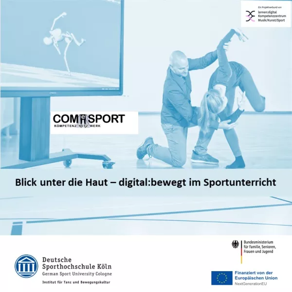Veranschaulichung: Blick unter die Haut - digital:bewegt im Sportunterricht