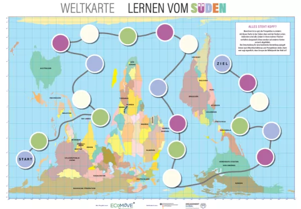 Entdeckendes: Lernen vom Süden | Weltkarte