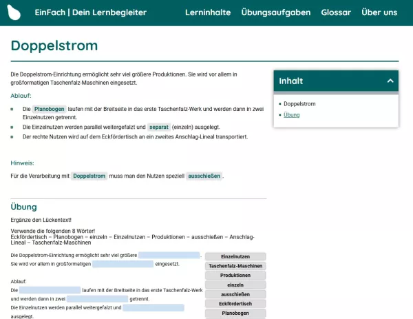 Webseite: Doppelstrom