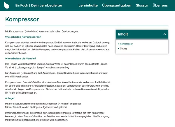 Webseite: Kompressor