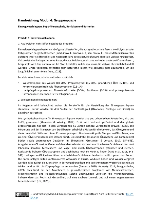 Handreichung: Handreichung Modul 4: Gruppenpuzzle