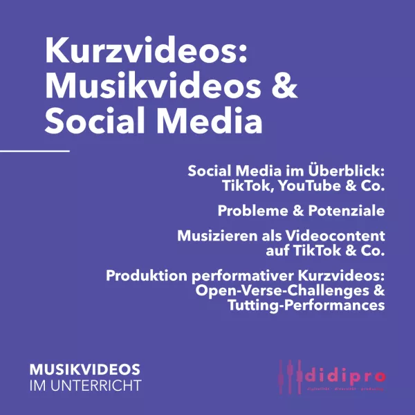 Bild: Kurzvideos: Musikvideos & Social Media