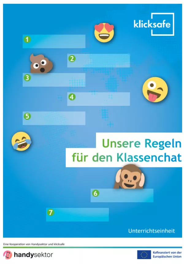 Broschuere: Unsere Regeln für den Klassenchat – Unterrichtseinheit