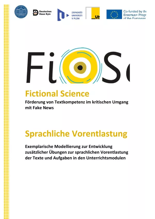 Unterrichtsplanung: Sprachliche Vorentlastung