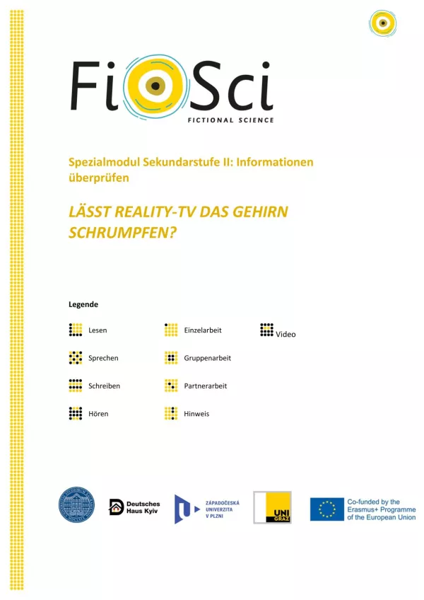 Arbeitsblatt: Informationen überprüfen | „Lässt Reality-TC das Gehirn schrumpfen?“