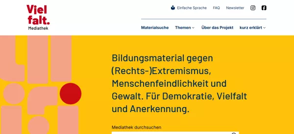 Webseite: Vielfalt. Mediathek