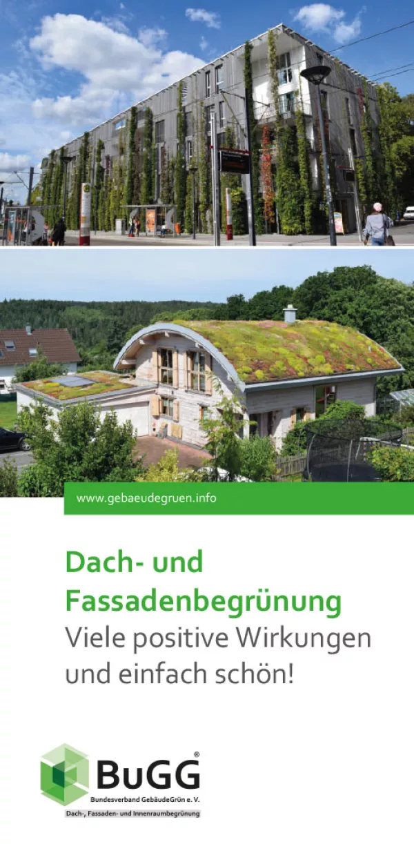 Flyer: Dach- und Fassadenbegrünung (Flyer)