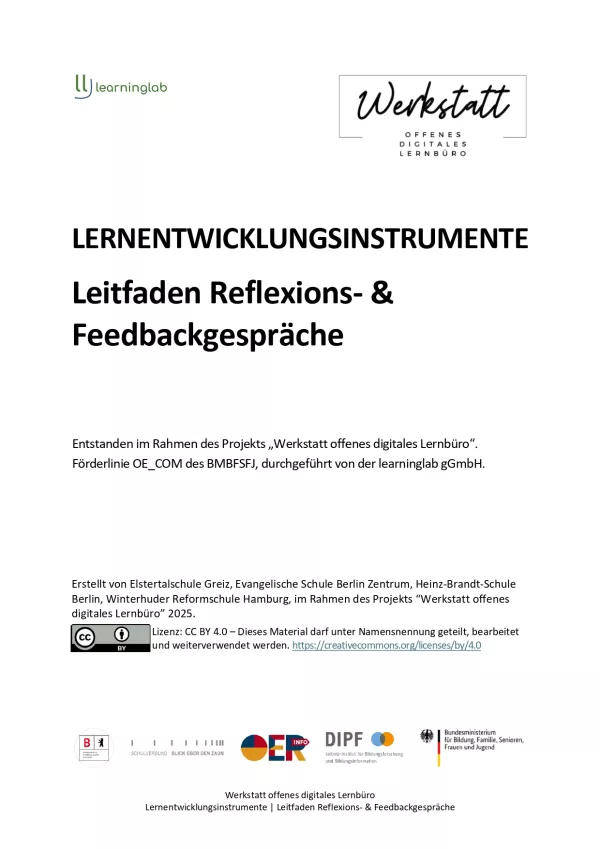 Handreichung: Lernentwicklungsinstrumente im Lernbüro
