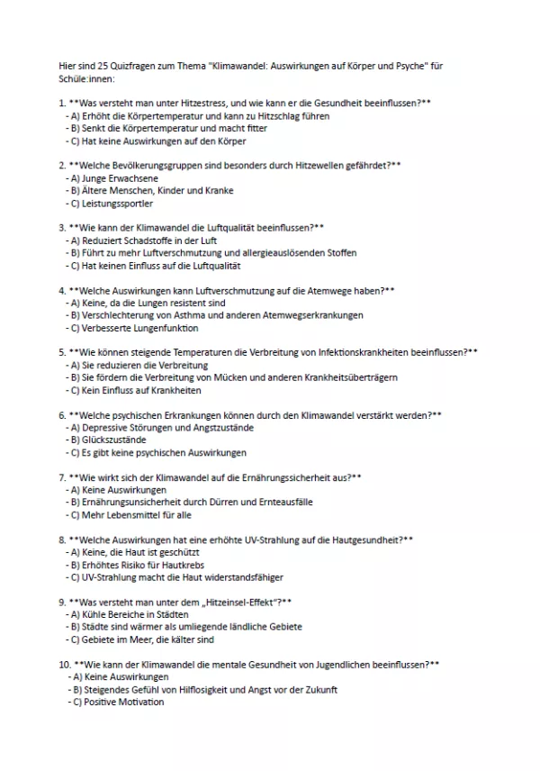 Lernkontrolle: Modul 1 | Einführung in die Grundlagen | Quiz