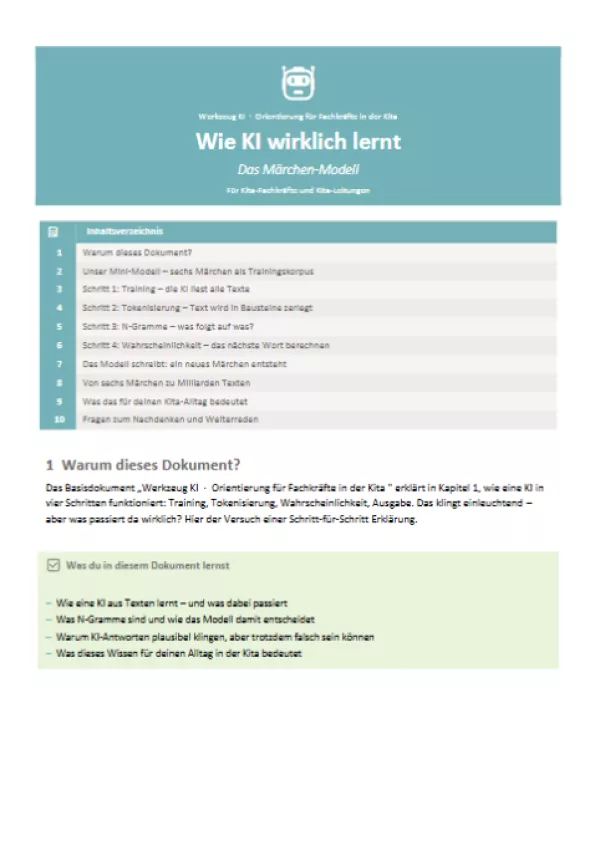 Veranschaulichung: Wie KI wirklich lernt | Das Märchen-Modell