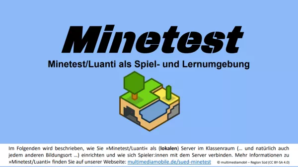 Anleitung: »Minetest« (Luanti) – lokalen Server aufsetzen