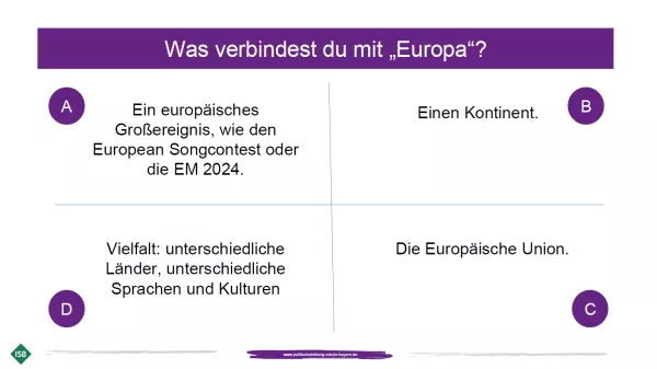 Presentation: Was verbindest du mit Europa? (PPT)