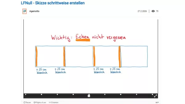 Interaktion: Skizze schrittweise erstellen