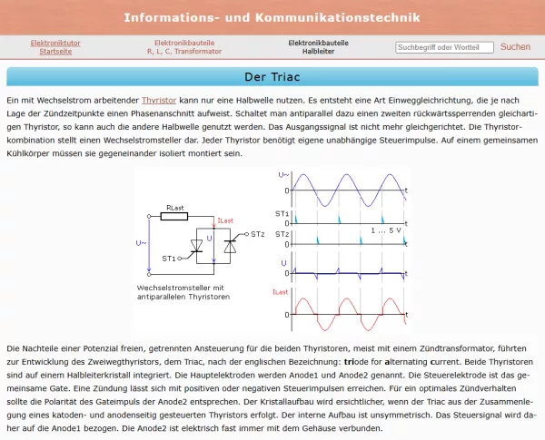 Webseite: Der Triac