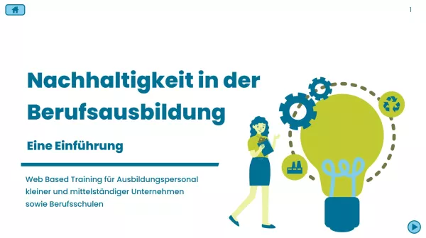 Interaktion: Lernnugget 1: Ausbildung nachhaltig