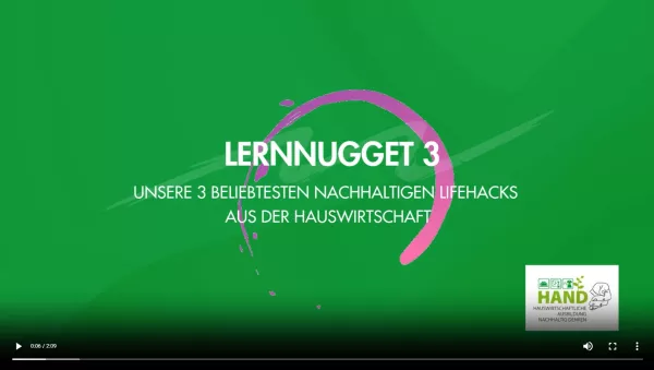 Video: Lernnugget 3: Nachhaltige Lifehacks