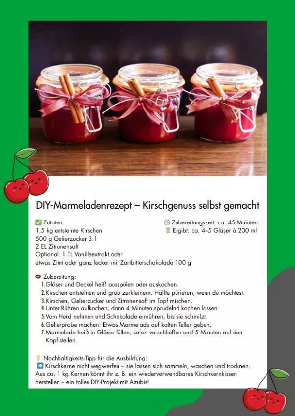Rezept: DIY: Kirschmarmelade mit Twist