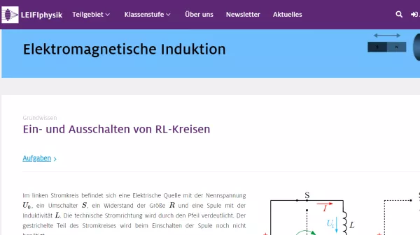 Unterrichtsbaustein: Ein- und Ausschalten von RL-Kreisen