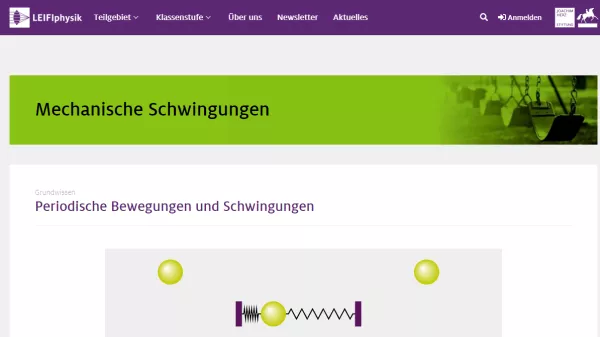 Unterrichtsbaustein: Periodische Bewegungen und Schwingungen