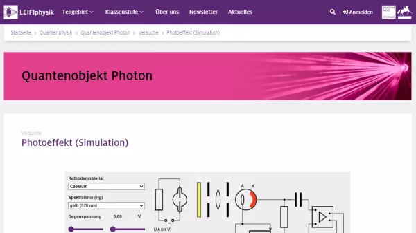 Simulation: Photoeffekt (Simulation)