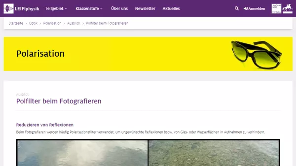Unterrichtsbaustein: Polfilter beim Fotografieren