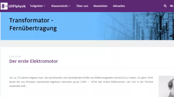 Unterrichtsbaustein: Der erste Elektromotor