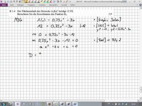 Abschlussprüfung Realschule Bayern Mathe 2010 Nachtermin Lösung